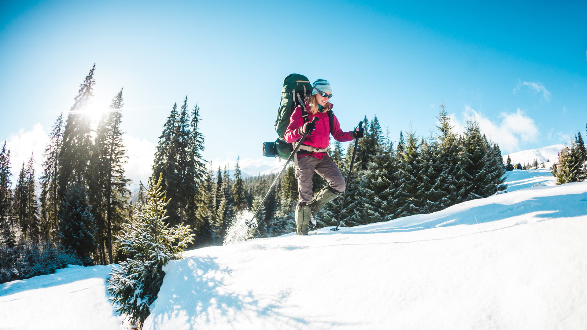 Schneeschuhwandern Bayerischer Wald Winterurlaub Königchalets Bodenmais