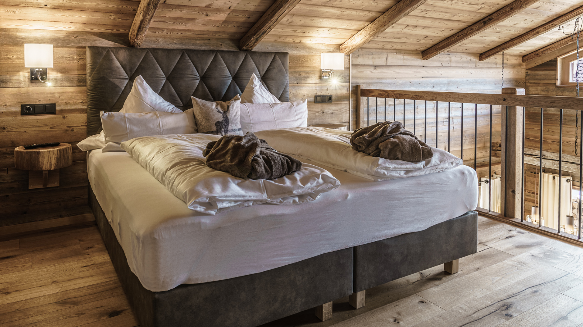 Schlafzimmer Bergkristall-Chalet